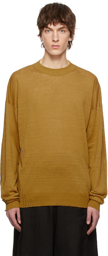 Photo: Maison Margiela Yellow Linen Sweater