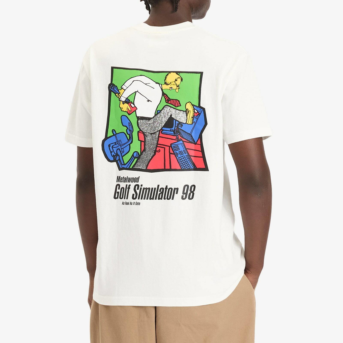 Metalwood Studio Men's Simulator 98 T-Shirt in White