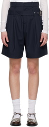 Charles Jeffrey LOVERBOY Navy Belted Edinburgh Shorts