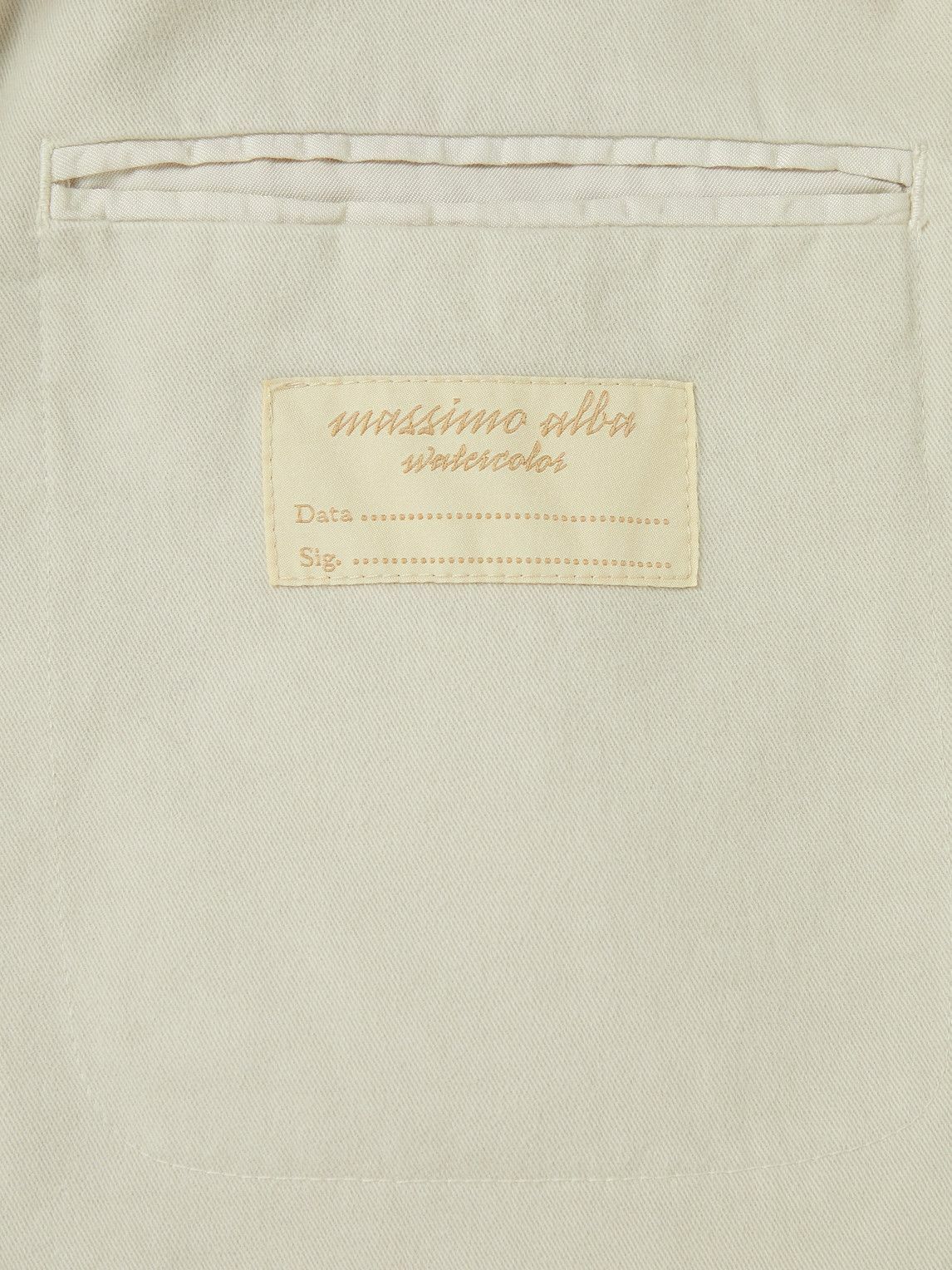 Massimo Alba - Unstructured Cotton-Blend Twill Blazer - Neutrals