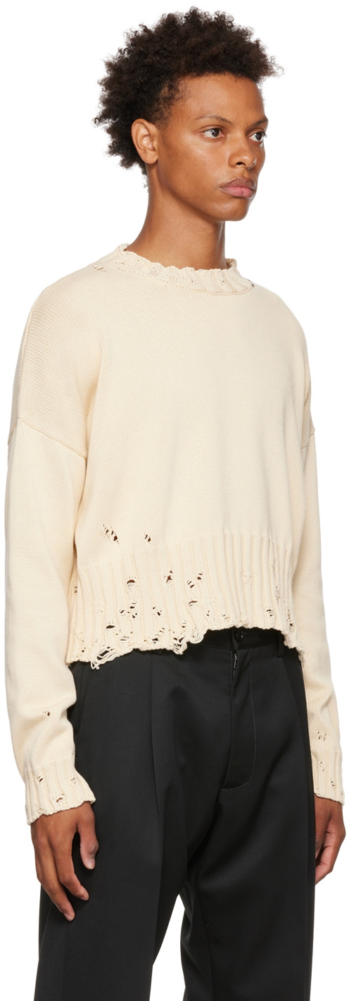 Marni Beige Cropped Sweater Marni