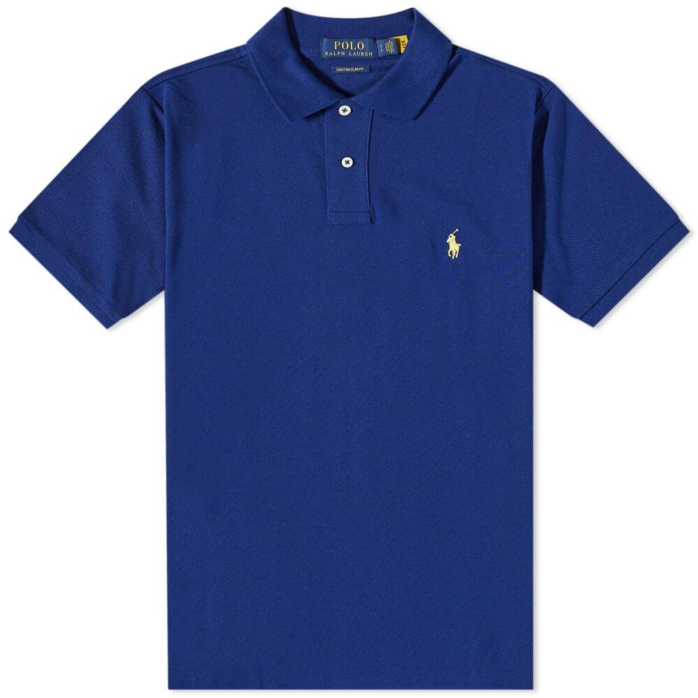 Polo Ralph Lauren Men's Custom Fit Polo Shirt in Fall Royal Polo Ralph ...