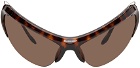Balenciaga Tortoiseshell Wire Cat Sunglasses