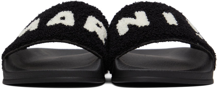 Marni Black Terrycloth Slides Marni display picture 3