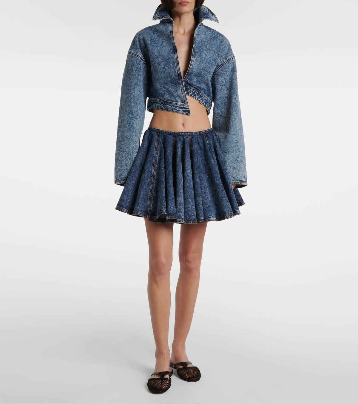 Alaïa Spiral denim jacket