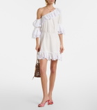 Manolo Blahnik Jadara leather-trimmed gingham mules