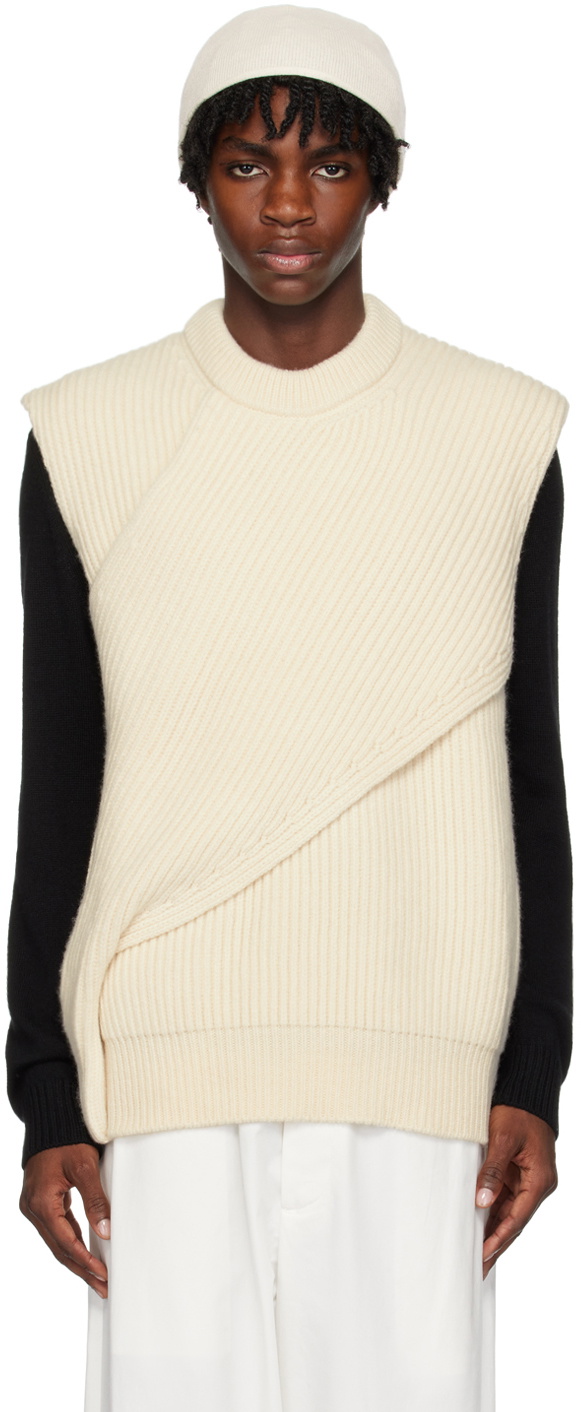 Jil Sander Off-White Layered Vest Jil Sander