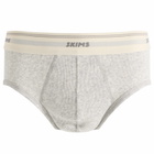 SKIMS Men's Classic Cotton Rib Brief in Light Heather Grey