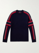 Fusalp - Spectavia Logo-Appliquéd Wool and Cashmere-Blend Jacquard Sweater - Blue