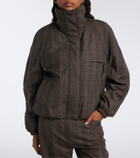 Acne Studios Prince of Wales check wool-blend jacket