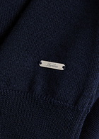 Aurélien Knit Merino Wool T-shirt Navy