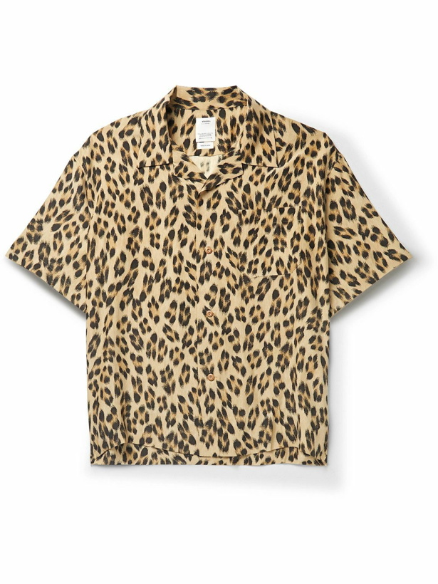 Photo: Visvim - Caban Camp-Collar Leopard-Print Silk Shirt - Animal print