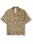 Visvim - Caban Camp-Collar Leopard-Print Silk Shirt - Animal print