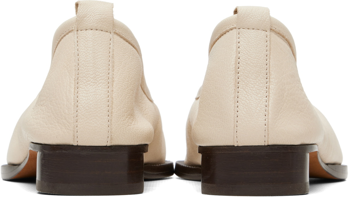HEREU Off-White Puntera R Mid Ballerina Loafers
