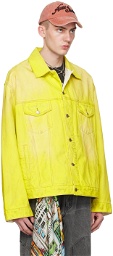 Acne Studios Yellow Oversized Denim Jacket