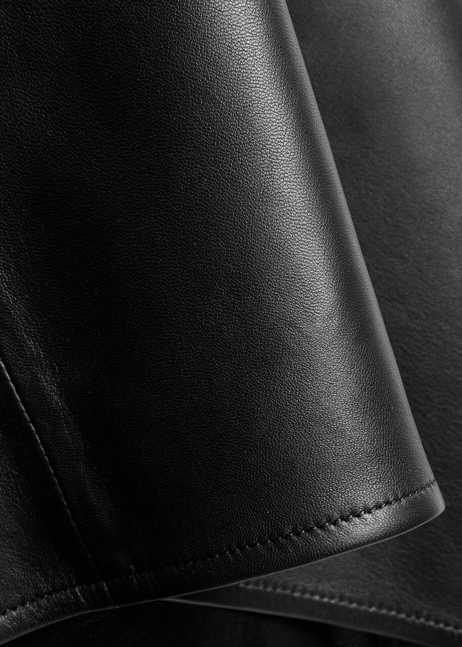 Nour Hammour Leather Head Scarf - Black - One Size
