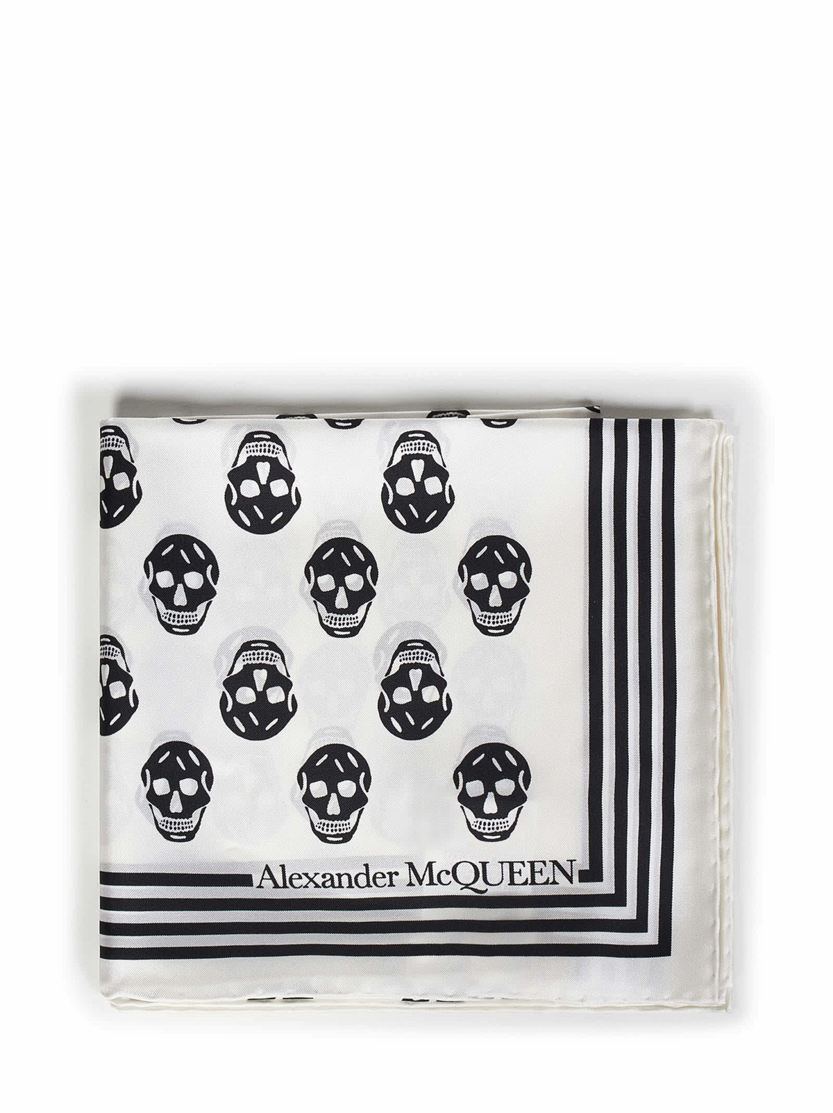Alexander Mcqueen Men Embroidered Wool Foulard main image 1