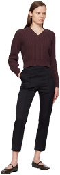 Recto Brown Cropped Sweater