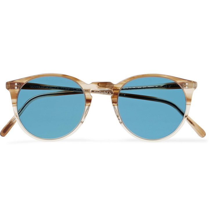 Photo: Oliver Peoples - O'Malley Round-Frame Acetate Sunglasses - Brown