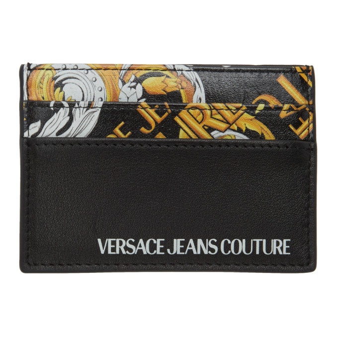 Photo: Versace Jeans Couture Black Barocco Card Holder