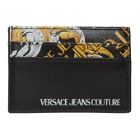 Versace Jeans Couture Black Barocco Card Holder
