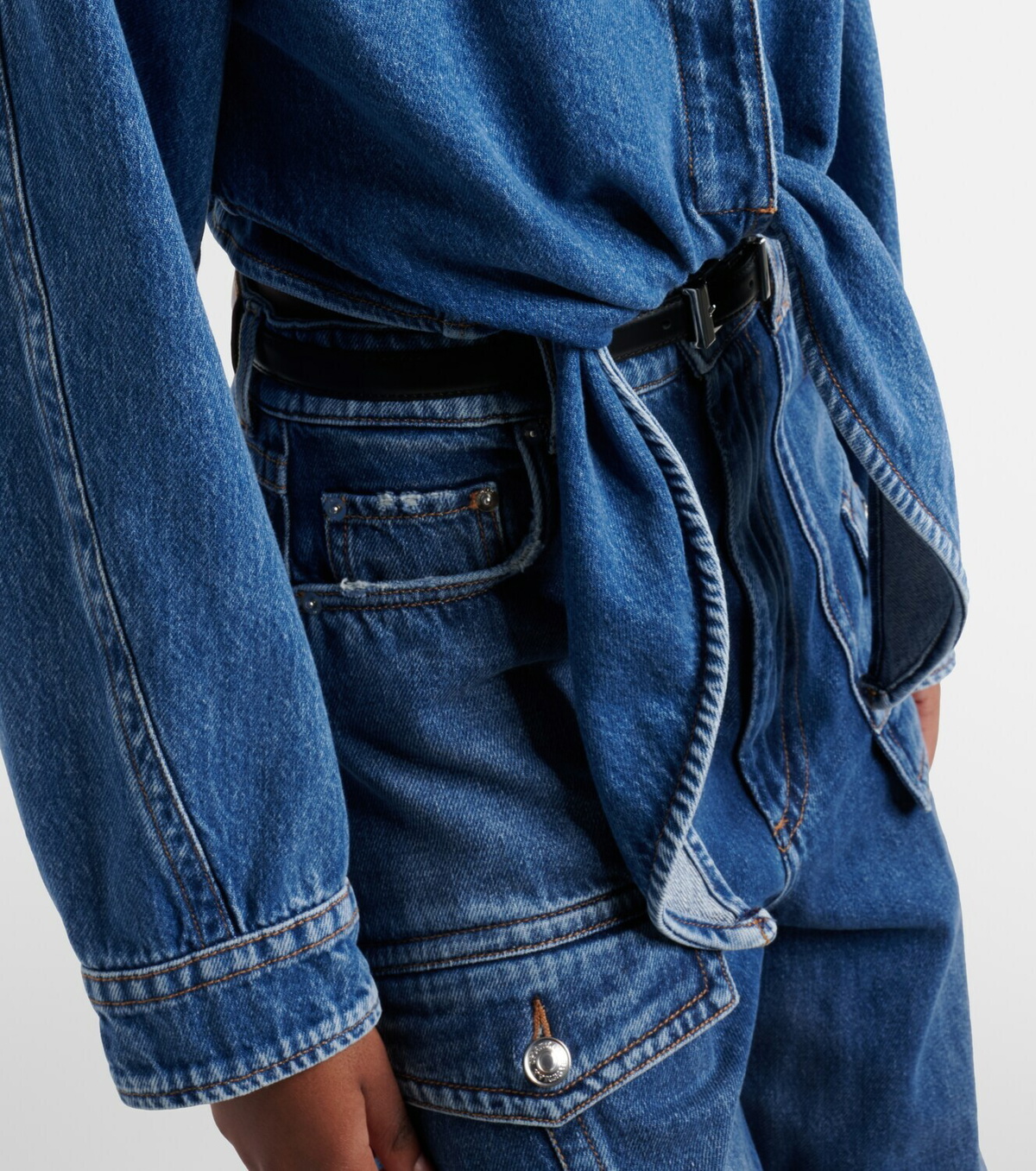 Sportmax Pevera cropped denim shirt