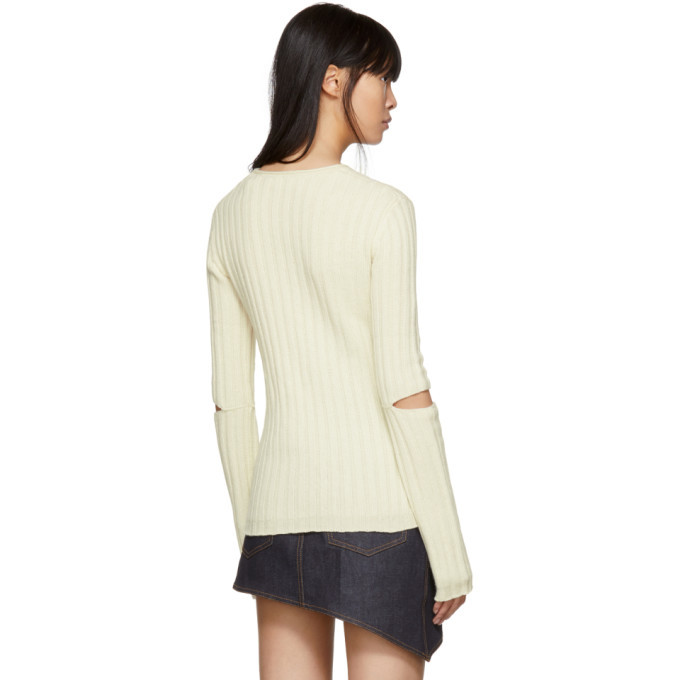 Helmut lang 2024 slashed elbow sweater