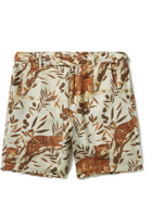 Corridor - Straight-Leg Printed Linen Shorts - Brown