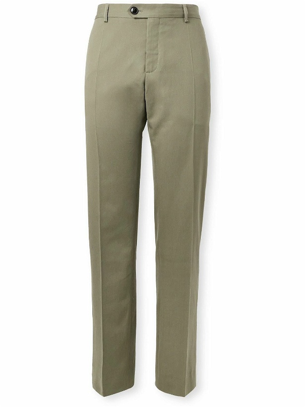 Photo: A Kind Of Guise - Lyocell and Cotton-Blend Twill Suit Trousers - Green