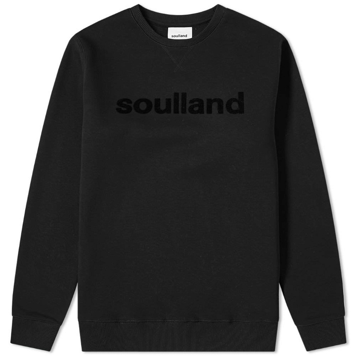Photo: Soulland Logic Logo Crew Sweat Black