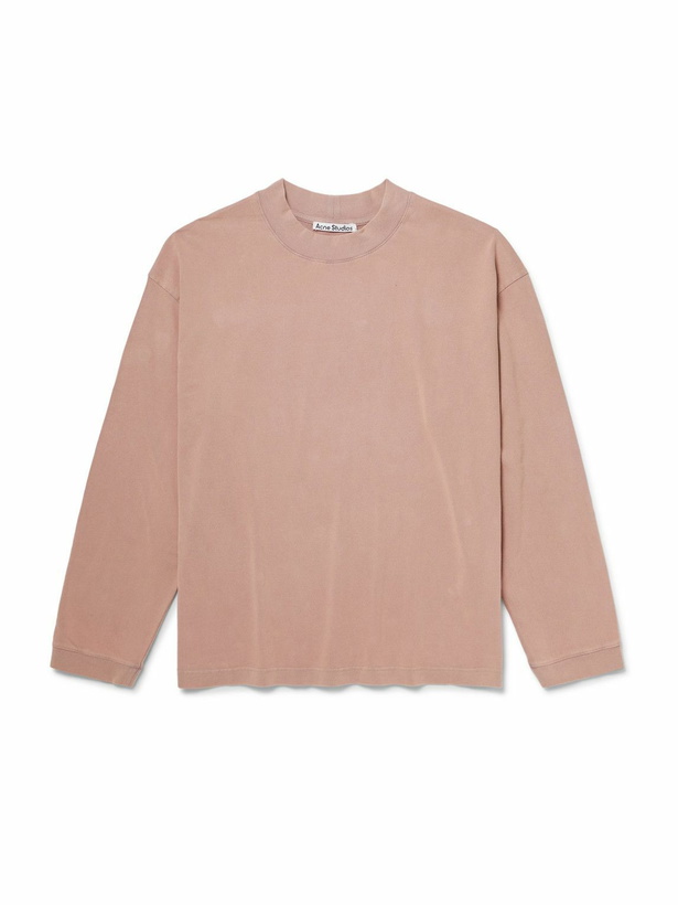 Photo: Acne Studios - Enick U Vintage Cotton-Jersey T-Shirt - Purple
