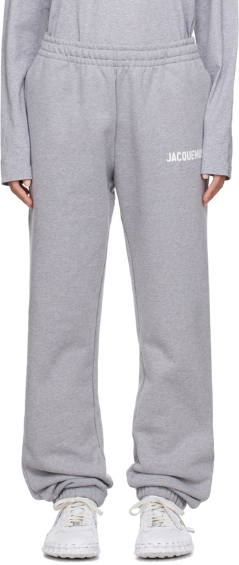 Photo: Jacquemus Gray Le Papier 'Le Jogging Jacquemus' Lounge Pants