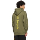 Palm Angels Green Logo Hoodie