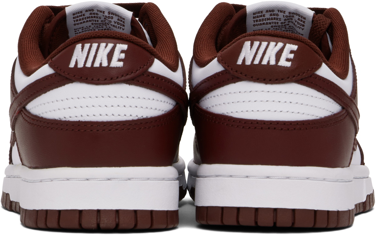 Nike Burgundy & White Dunk Low Retro Sneakers Nike