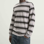 No Problemo Men's Jacquard Stripe Long Sleeve T-Shirt in Black