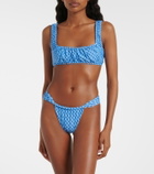 Montce Zoe plaid bikini top