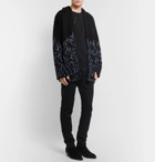 Saint Laurent - Bahar Sequin-Embellished Knitted Hooded Cardigan - Men - Black