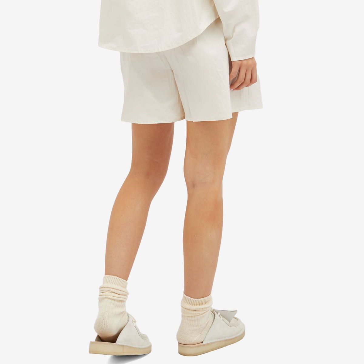 Deiji Studios Women's Mid Short in Off White