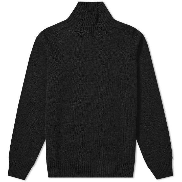 Photo: MHL by Margaret Howell Saddle Sleeve Roll Neck Knit