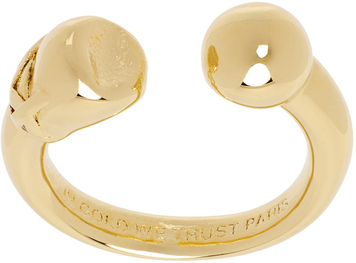 Photo: IN GOLD WE TRUST PARIS Gold Piercing Ring