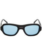 Bonnie Clyde Maniac Sunglasses in Black/Blue
