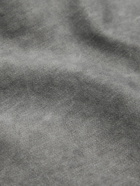 Les Tien - Camp-Collar Cotton-Gabardine Shirt - Gray