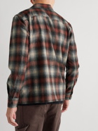 Nudie Jeans - Sten Checked Wool-Blend Overshirt - Red