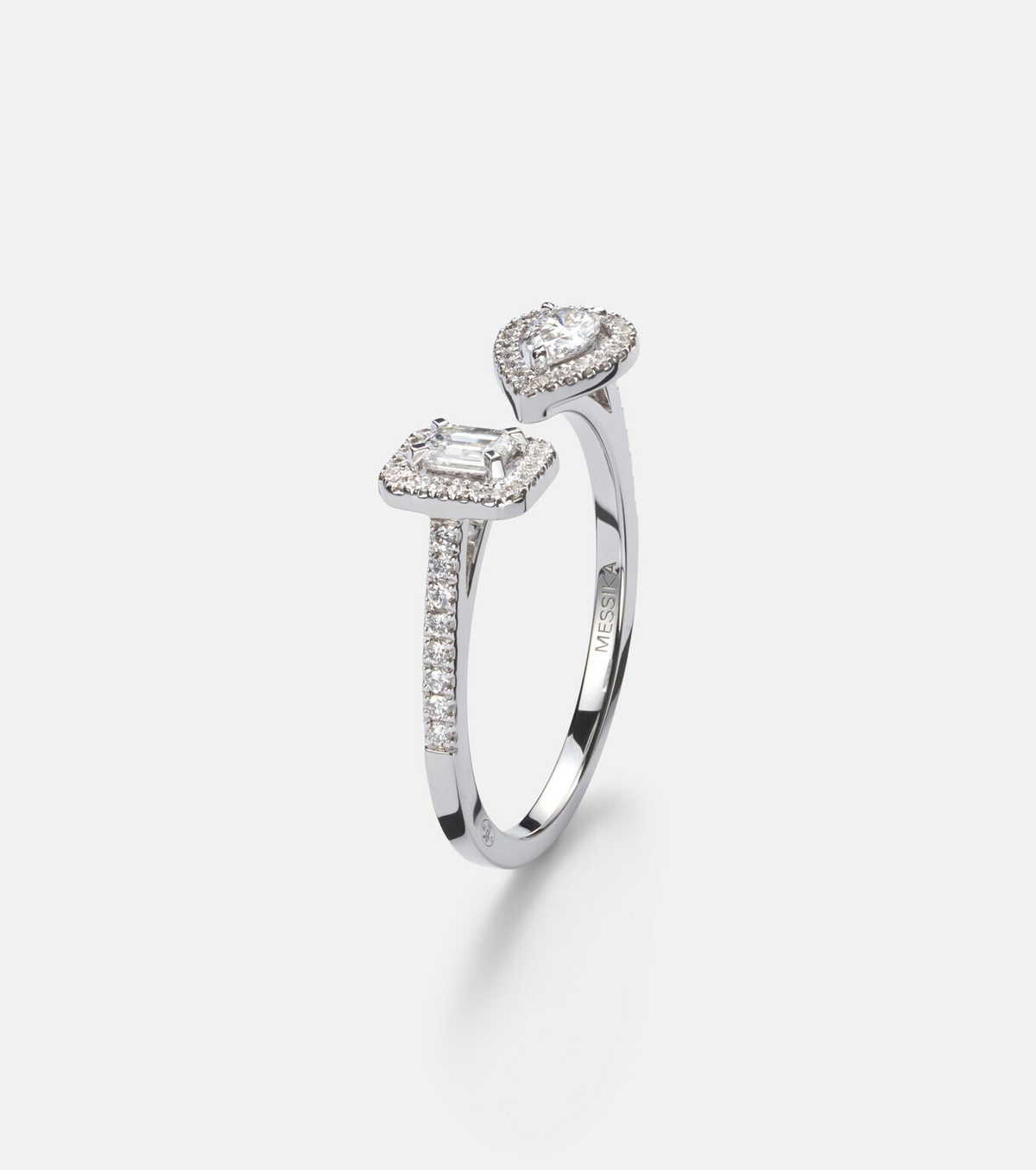 Messika My Twin 18kt white gold ring with diamonds