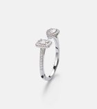 Messika My Twin 18kt white gold ring with diamonds