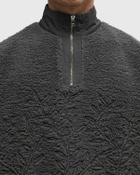 Rough. FLEECE TROYER OLIVE Beige Mens Half-Zip