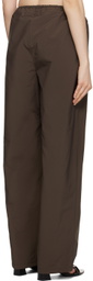 TheOpen Product Brown Striped Lounge Pants