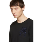 Alexander McQueen Black Embroidered Logo Sweatshirt