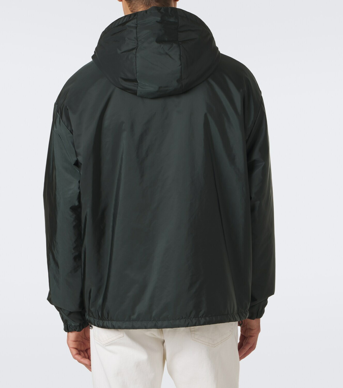 Prada Re-Nylon logo hooded jacket