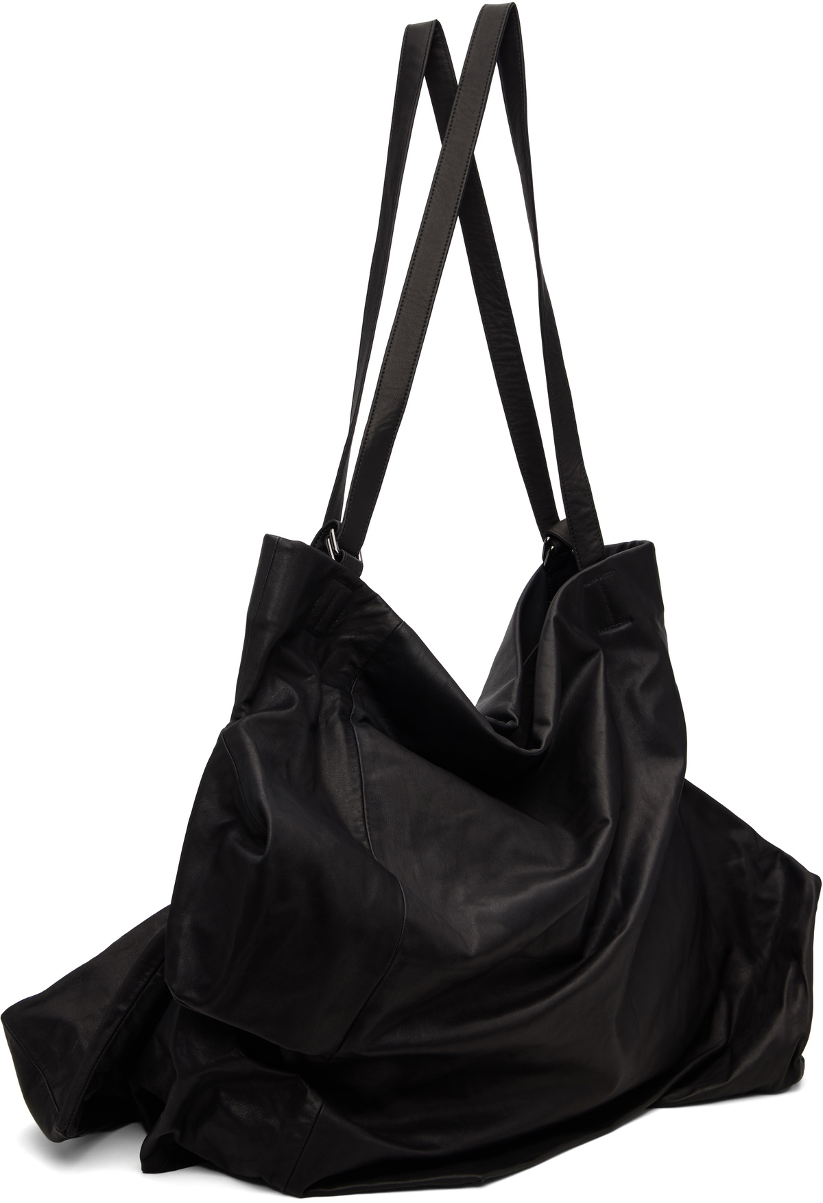 YOHJI YAMAMOTO Black Unevenness Tote